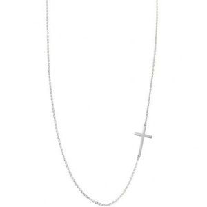Stella & Dot Silver Cross Necklace